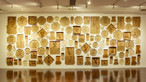 Instalação da exposição Entrega Efetuada