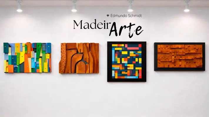 Galeria Nívea Bracher recebe mostra que transforma madeira reaproveitada em obras de arte